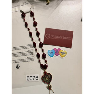 Women's Unbranded Red Beaded Necklace from vendor for Free People and Anthropo